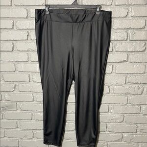 Torrid Faux Leather Black Leggings